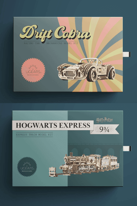 дизайн упаковки для Ugears