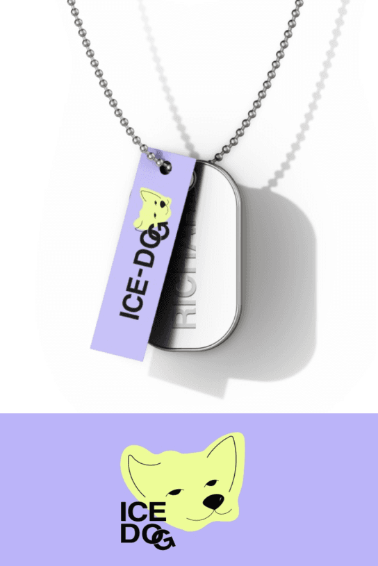 логотип для бренда амуниции для собак Ice-dog