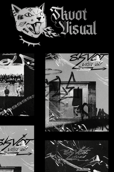 логотип для инстаграм-журнала visual skvot