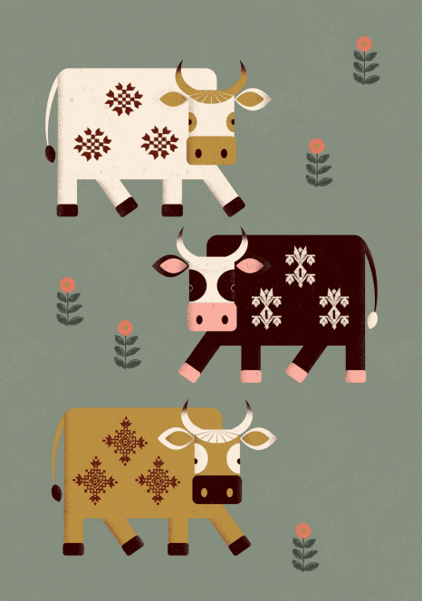 Ілюстрації для проєкту "Візьми корову під опіку"