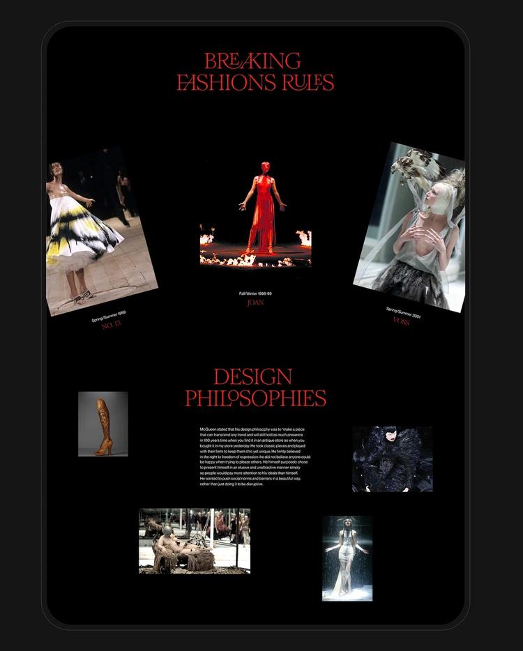 Alexander McQueen Website