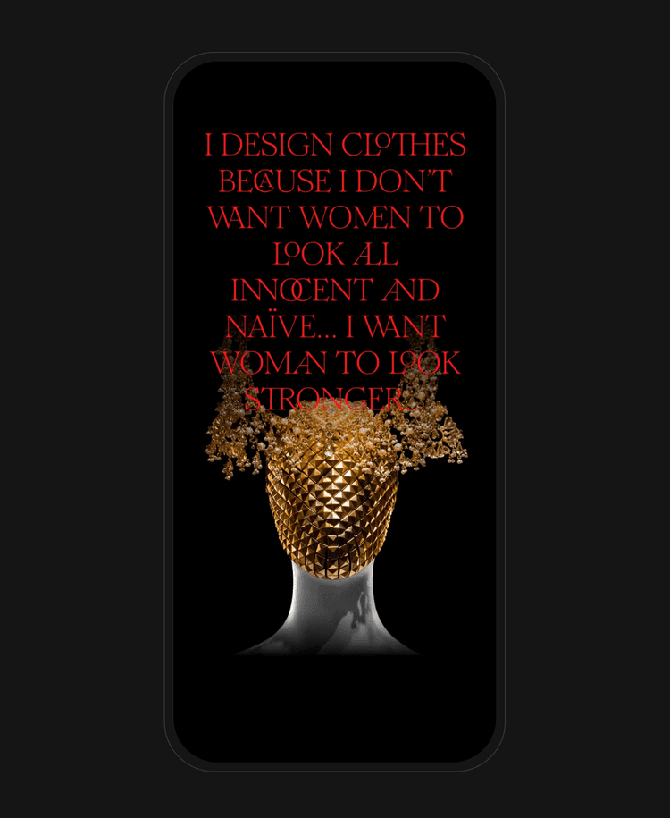 Alexander McQueen Website Concept